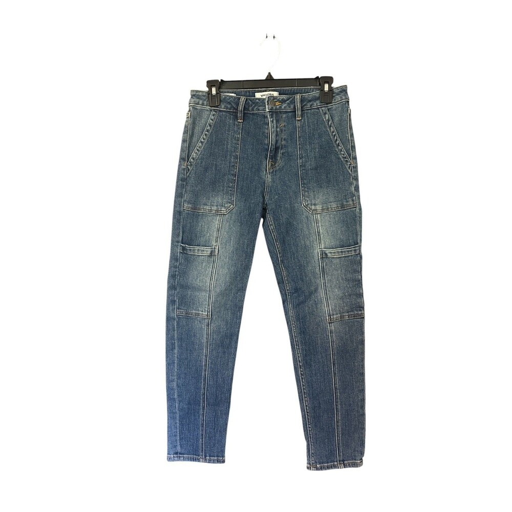 Vigoss Slim Straight Cargo Style Jeans Size 27